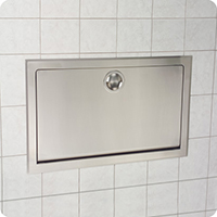 72-003 - Horizontal baby Changing Station, s.s., recessed mount