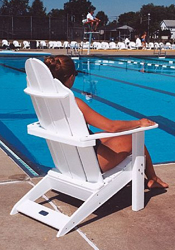 75-080- Adirondack chair at the pool