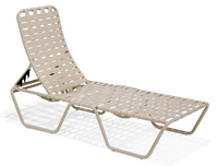 75-220 - Lido Crossweave nesting chaise w/ skids