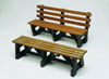 77-200 - Boardwalk bench w/back, 6'