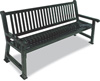 77-540 - Savannah bench slat back, 4'