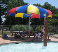 78-122 - Funbrella Shark shade umbrella, 20'