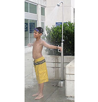 80-295 - Pool shower w/ hose bib & drinking fountain