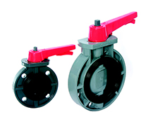 92-265 - PVC/EPDM Butterfly Valve, 311N, 3", lever handle